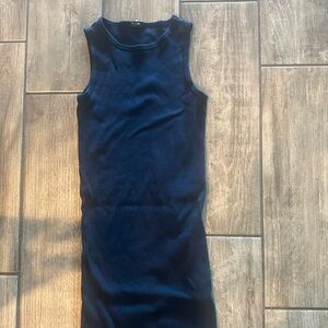 Sleeveless Navy Dress